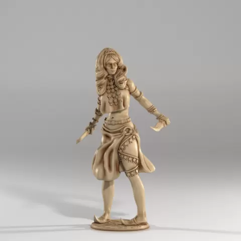 Cloud Giant Courtesan (2 poses) – 28mm Fantasy Female Miniature by Medusa Miniatures