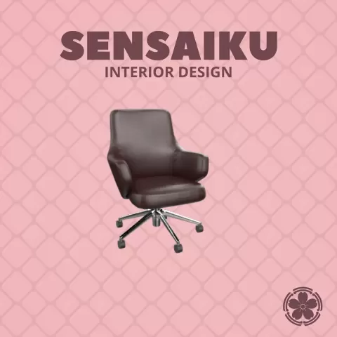 Miniature Replica 1:12 Antonio Citterio 02. Grand Conference Chair Low Back for Miniature Dollhouse