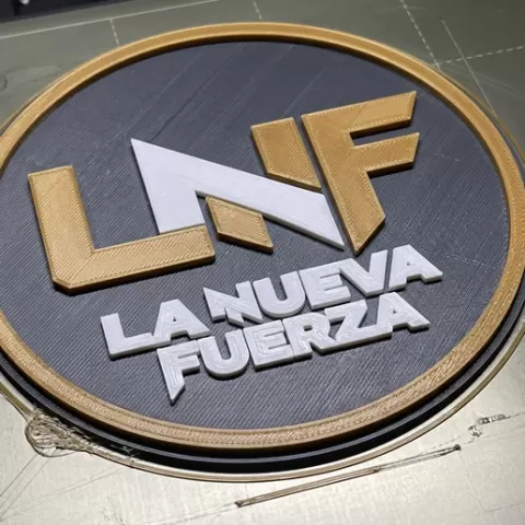 Logo LNF La Nueva Fuerza 3D - Emblema para Chops, Tarros y Fan Art