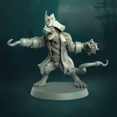 Pi'Rat Lineman 4 by Punga Miniatures