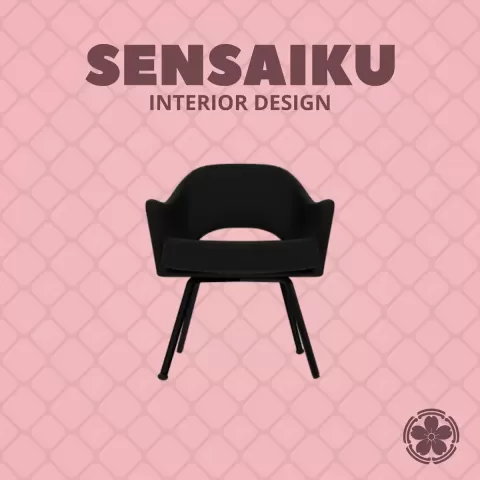 Miniature Replica 1:12 Eero Saarinen 04. Executive Armchair for Miniature Dollhouse - 3D Print Inst