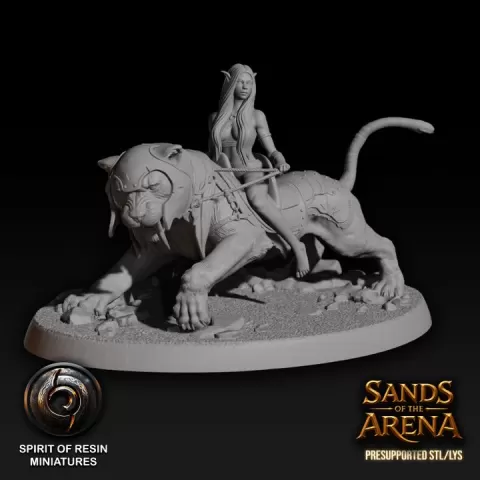 Aglaia, Lion Sharmer by Spirit of Resin Miniatures