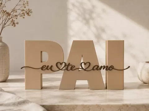 葡萄牙语“PAI, eu te amo”-父亲节礼物(Q_Craft)