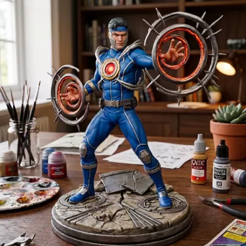 Havok X-Men STL File for 3D Printing - Marvel Cinematic Universe Mutant Miniature - High Detail Cosmic Energy Pose - Marvel Comics Statue - Tabletop Figure