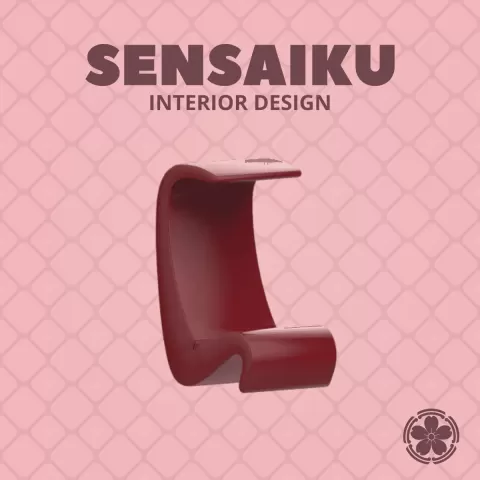 Miniature Replica 1:12 Verner Panton 04. Amoeba Chair for Miniature Dollhouse - Vitra - 3D Print In