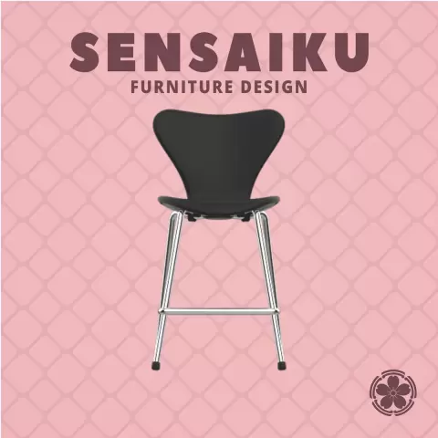 Miniature Replica 1:12 02. Arne Jacobsen 3107 Barstool for Miniature Dollhouse - Vitra - 3D Print I