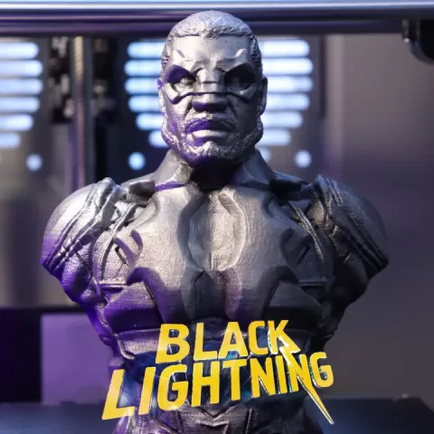 Black Lightning from DC Comics by Rober Rollin