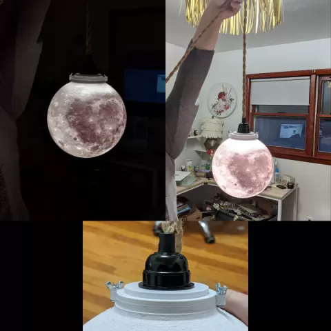 Moon Lamp Globe by Kendall Leake