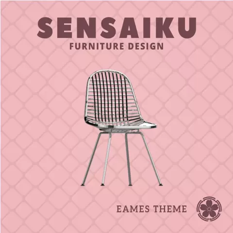 Miniature Replica 1:12 24. EAMES Wire DKX Chair for Miniature Dollhouse - Vitra - 3D Print Instant