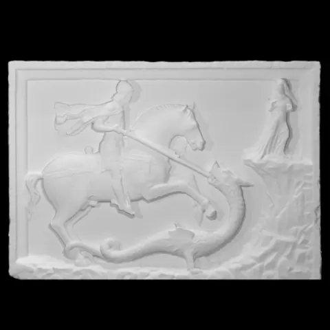 St George and The Dragon Flanked by The Dandolo Arms by Scan The World