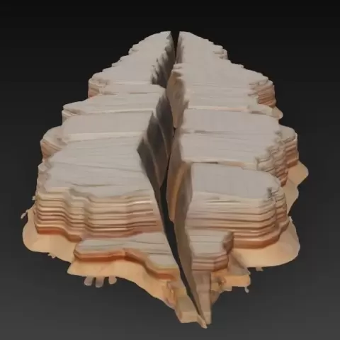 Felsplatte - Brainbits3D