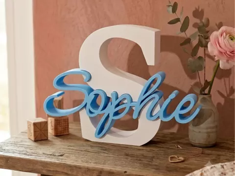 3D Name Sophie | Letter S | 3d printed