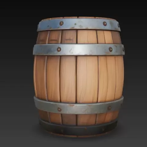 barrel holzfass - Brainbits3D
