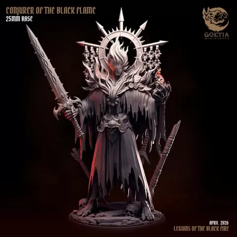 Mazarban, Conjurer of the Black Flame | Alzirian Legion by Goetia Miniatures