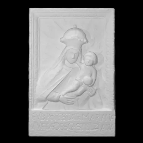 Relief of the Madonna and Child by Caz Egelie