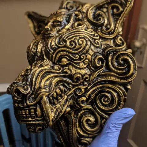 ornate wolf by Zane Rogers