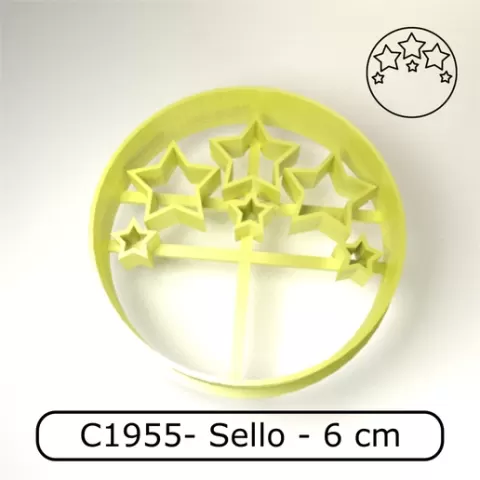 Cookie cutter / Cortante de galletitas - Xmas ornament ball stars / Adorno navideño con estrellas