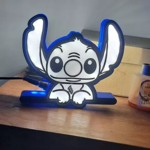 stitch lamp/poster