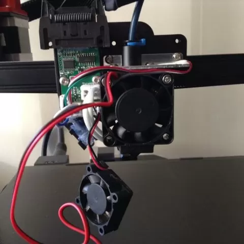CR-6-SE Upgrade Pack Stock + swiss + dragonfly BMS Part Cooling , 4010 fan adapter / Dragonfly BMS 4010 adapter + baffler for noise reduction and rear camera stand.