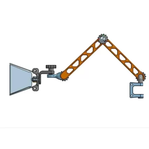 Articulated lamp with modular arm. - Simone 3D