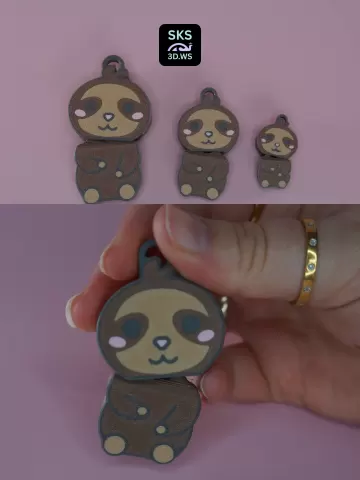 Sloth Wiggle Keyring