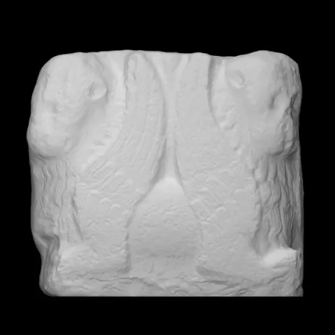 Capital with a double emblem of the Lion of Saint Mark by Scan The World