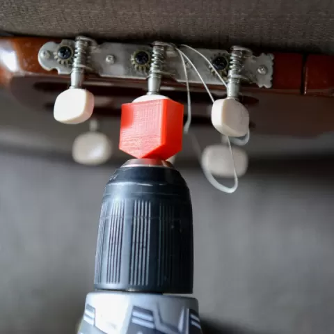 String Winder Drill Adaptor by Clockspring