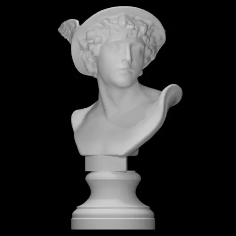 Mercury Bust by Virtual Curation Lab