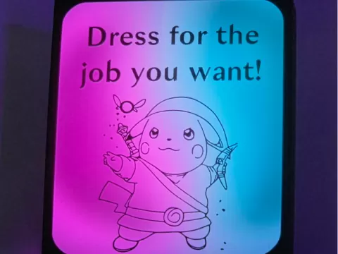 Pikachu / Link, dress for the job you want!