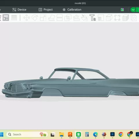 1960 DeSoto Adventurer 2-door hardtop, detailed hollow model shell body, resin or fdm 3d print, stl file