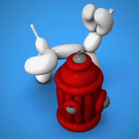 Balloon Fire Hydrant
