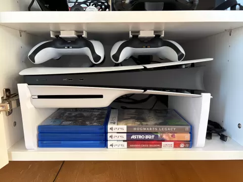 PS5 Slim mit Laufwerk Horizontalständer Erhöhung