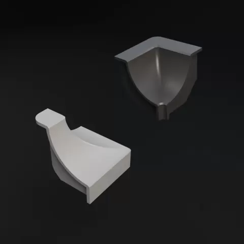 Inside corner moulding connector