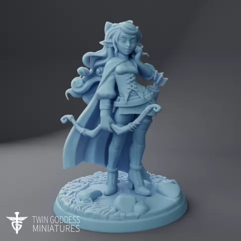 Lyhrra the Firbolg Ranger ( Firbolg Female Ranger / Archer ) by Twin Goddess Miniatures
