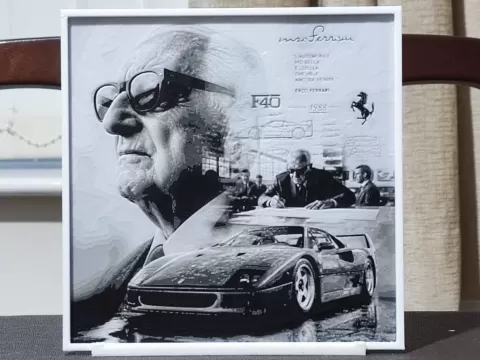 Double Exposure Enzo and the F40 - 3 Color