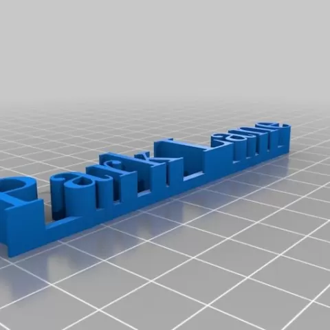 Park lane 3D name plate