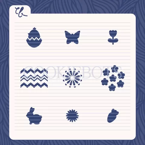 Bocaditos / Bites Pattern Stencil SVG