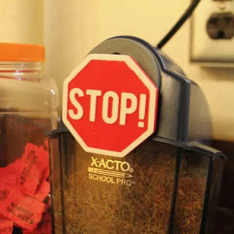 Sharpener stopper by Patrick McInerny