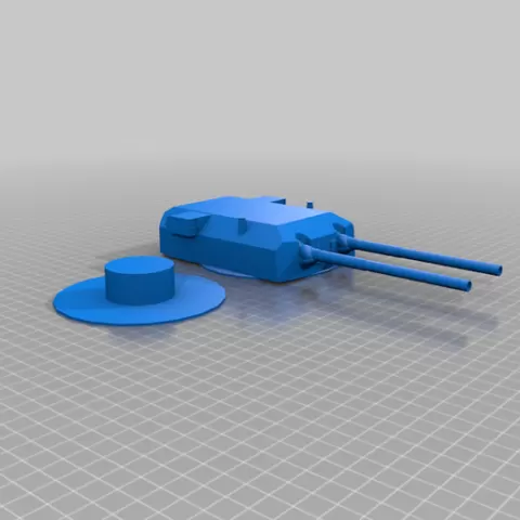 Bismarck class main gun turret