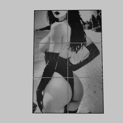 ARTE DE PARED - una mujer en un traje de cuero negro posando en la playa