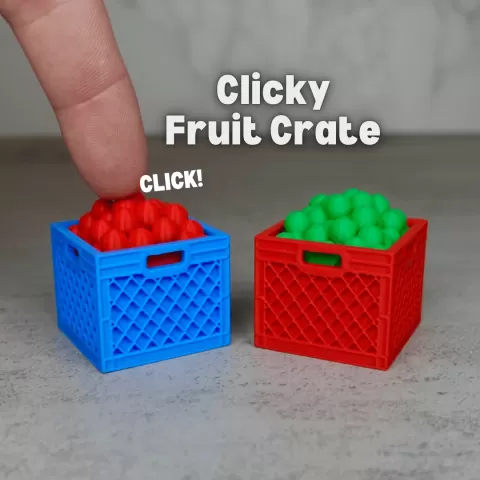Clicky Fruit Crate (Keycap Fidget Toy)