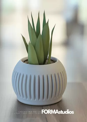 Planter with drip tray - FORMAstudios P012