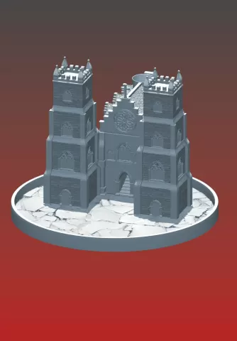 Attachable Cathedral Dice Tower & Tray