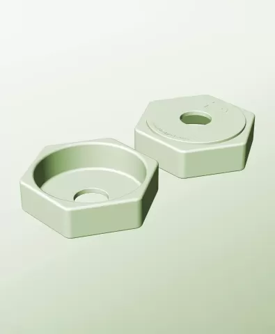 CH128-40-P Stackable pierced component box for creative makers