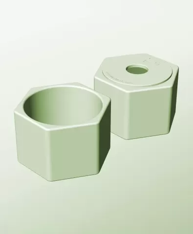 CH128-100-P Stackable pierced bin box module for creative decor