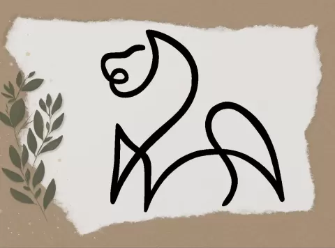 CONTINUOUS LINE ANIMAL