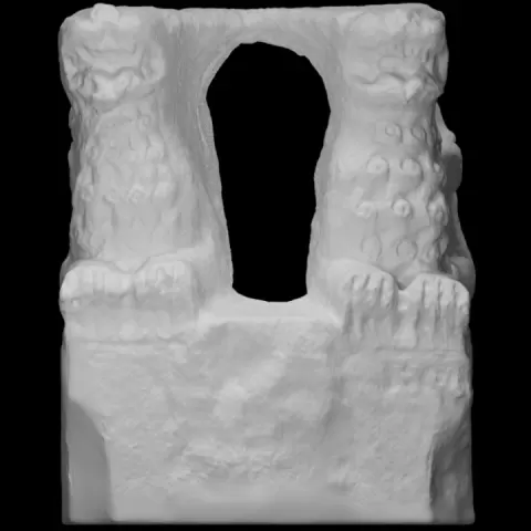 Column Base with Lion by Scan The World