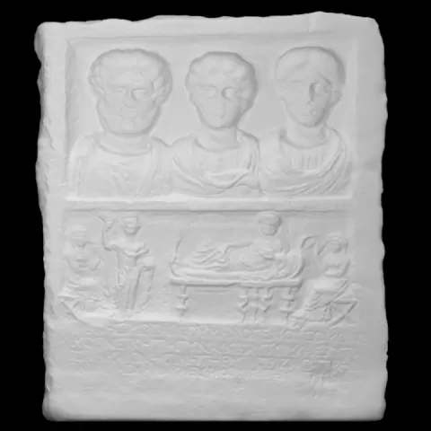 Funerary relief from the monument of Onessimos and his family by Scan The World