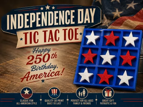 4th of July Tic Tac Toe