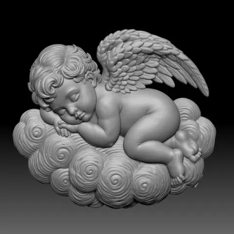 sleeping baby angel